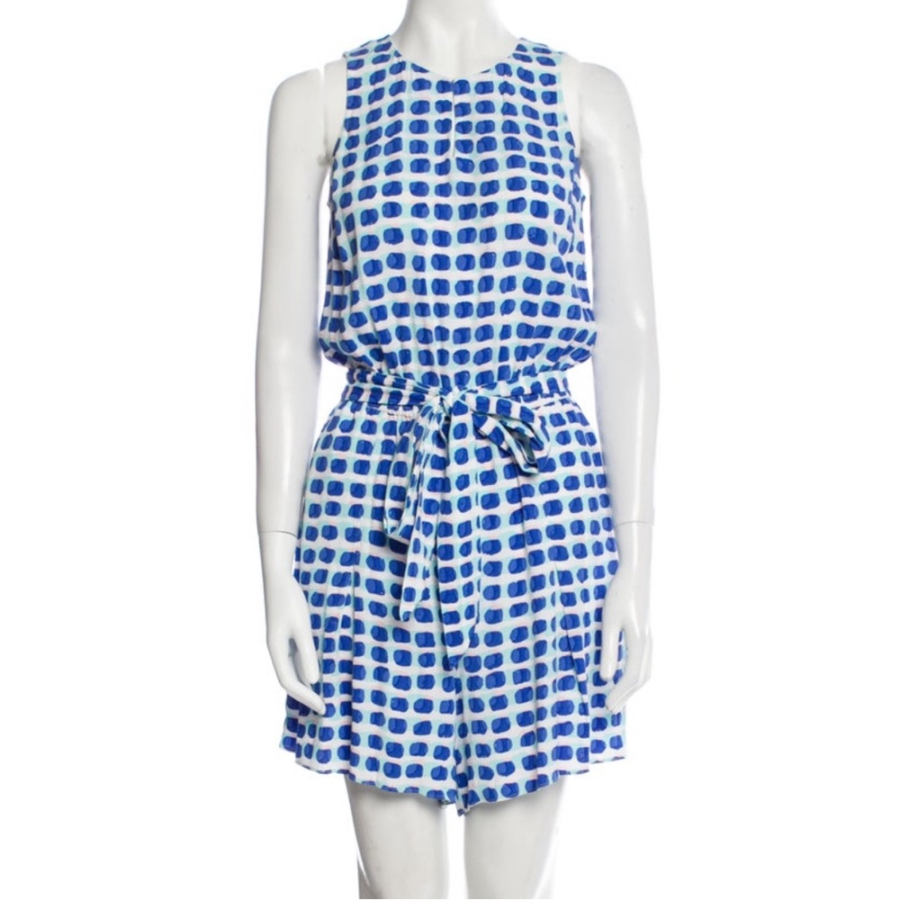 Kate Spade Scoop Neck Printed Romper